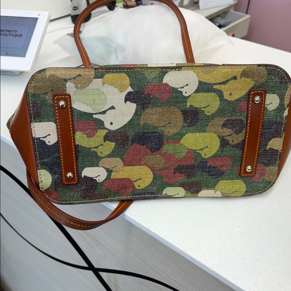 Dooney & Bourke Camouflage Duck Dover Tote - Picture 10 of 11